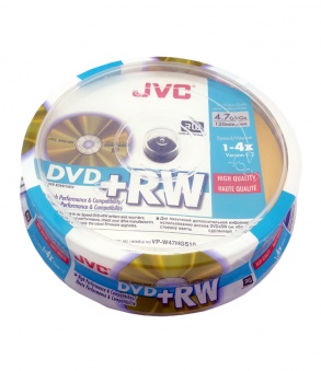 DVD+RW JVC 10 Pack Premium Spindle